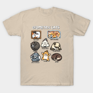 Geometric Cats T-Shirt