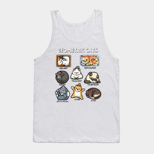 Geometric Cats Tank Top