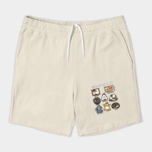 Geometric Cats Shorts