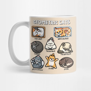 Geometric Cats Mug