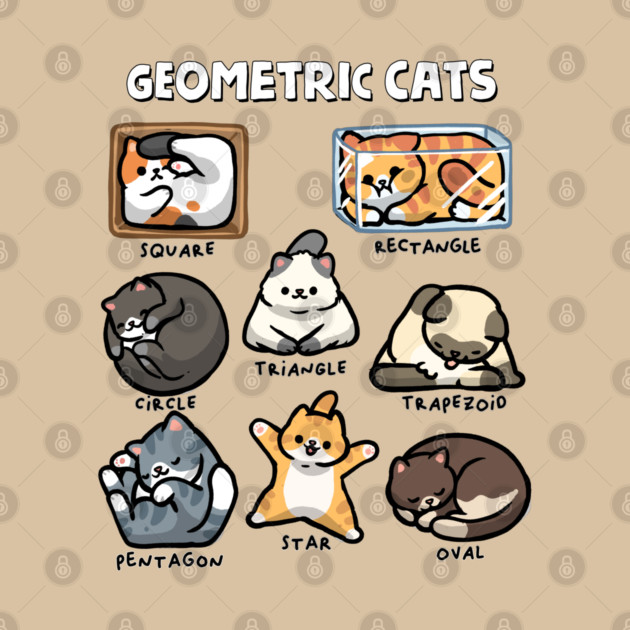 Geometric Cats by GoshWow®