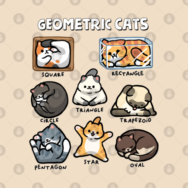 Geometric Cats by GoshWow®