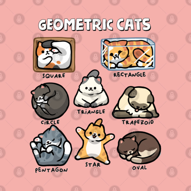 Geometric Cats by GoshWow®