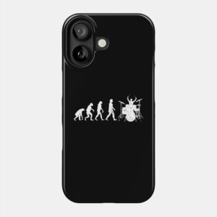 Drumming Evolution Funny Drummer Phone Case