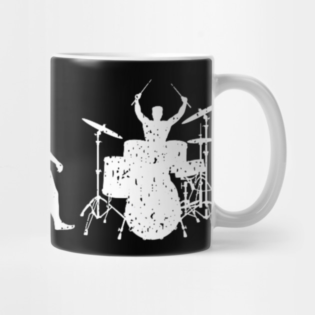 Drumming Evolution Funny Drummer by yangho