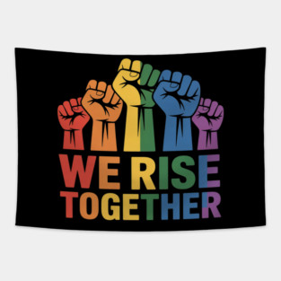 We Rise Together Atlanta LGBTQ Georgia Pride Month Tapestry