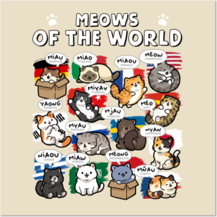 Meows Of The World Posters and Art