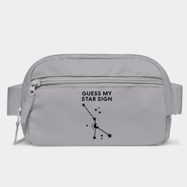 Guess My Star Sign – Cancer Zodiac, Astrology Constellation - Black Print by Designed By Marty
