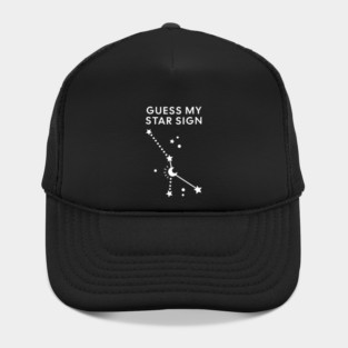 Guess My Star Sign – Cancer Zodiac, Astrology Constellation - White Print Hat