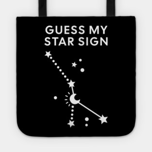 Guess My Star Sign – Cancer Zodiac, Astrology Constellation - White Print Tote