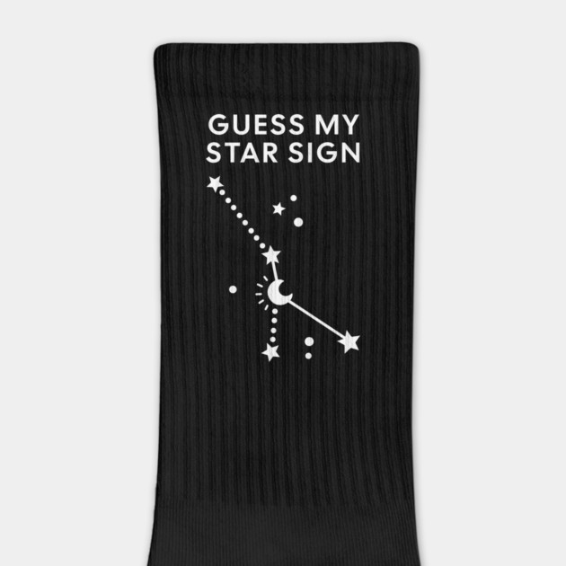 Guess My Star Sign – Cancer Zodiac, Astrology Constellation - White Print by Designed By Marty
