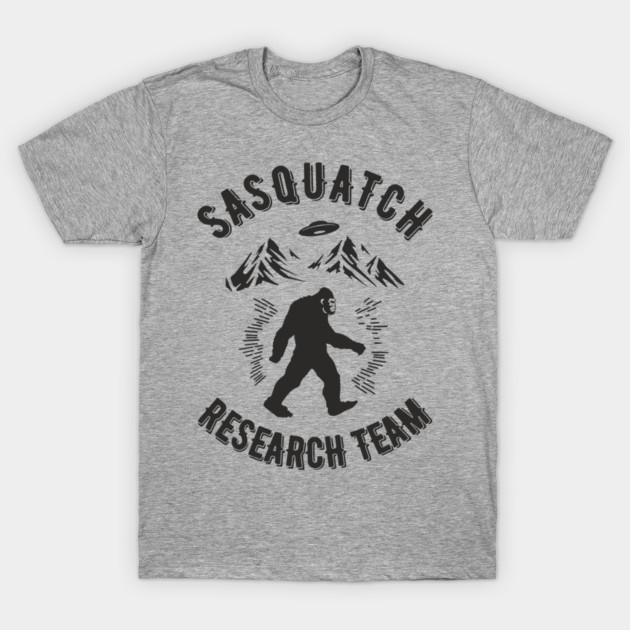 Sasquatch Research Team Hiking Squad T-Shirt by Anticorporati