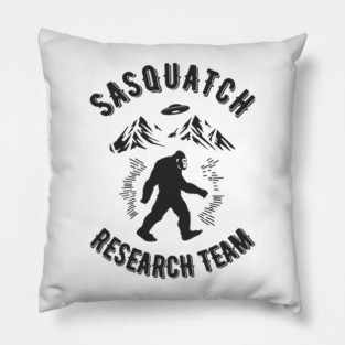 Sasquatch Research Team Hiking Squad Pillow