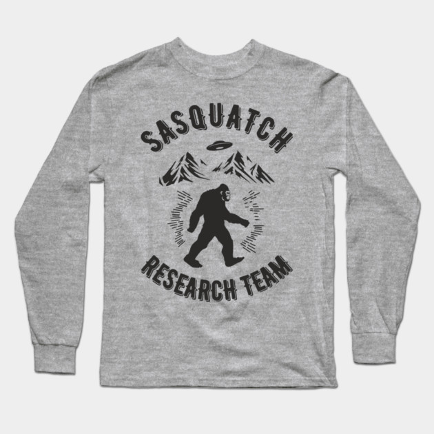 Sasquatch Research Team Hiking Squad Long Sleeve T-Shirt by Anticorporati