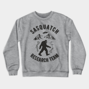 Sasquatch Research Team Hiking Squad Crewneck Sweatshirt