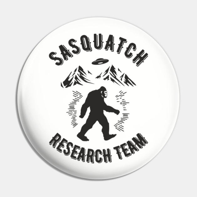 Sasquatch Research Team Hiking Squad Pin by Anticorporati