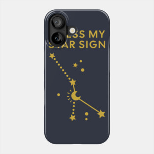 Guess My Star Sign – Cancer Zodiac, Astrology Constellation - Classic Gold Print Phone Case