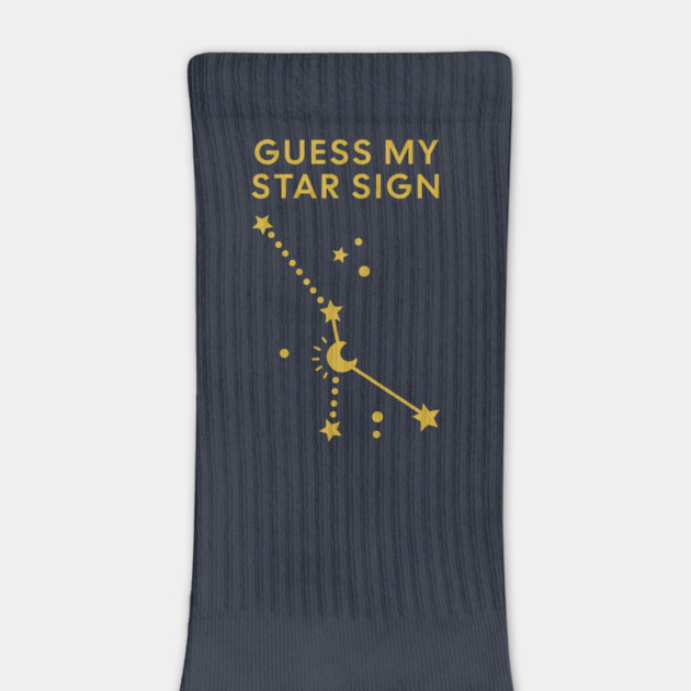 Guess My Star Sign – Cancer Zodiac, Astrology Constellation - Classic Gold Print by Designed By Marty