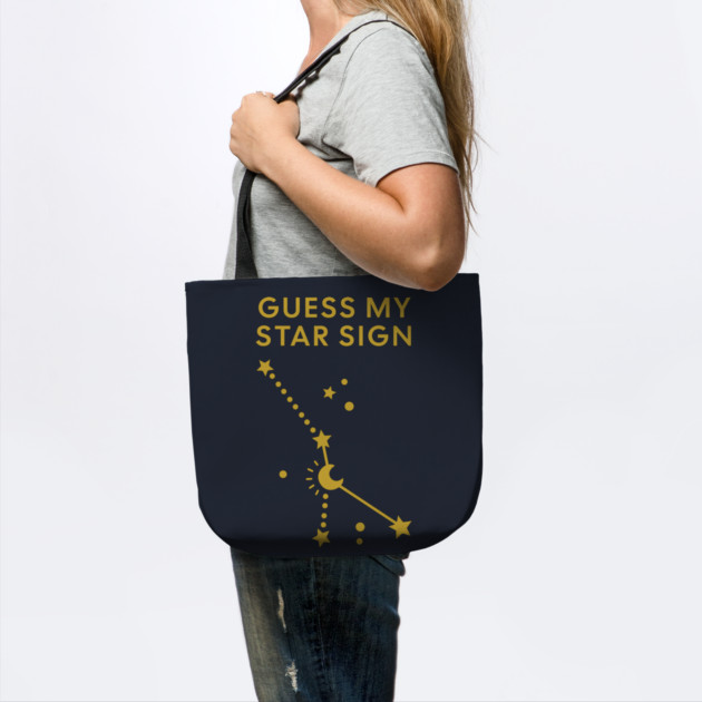 Guess My Star Sign – Cancer Zodiac, Astrology Constellation - Classic Gold Print by Designed By Marty
