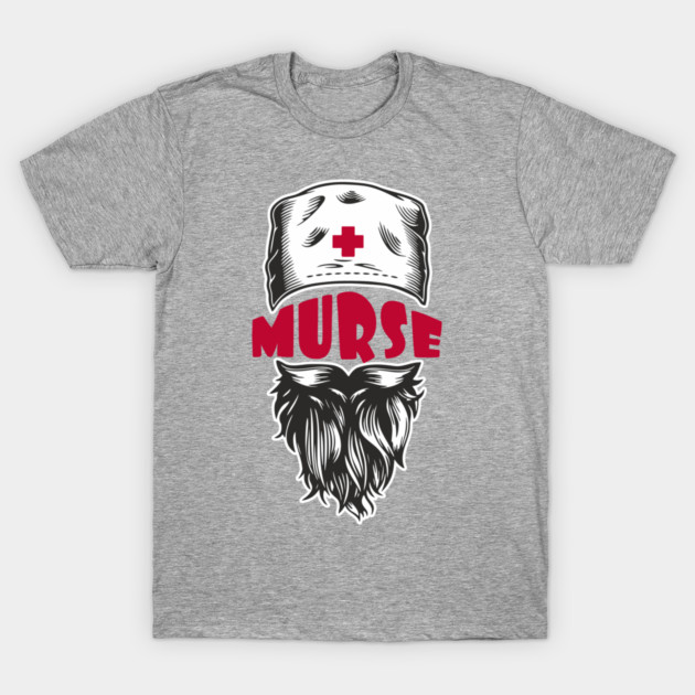 Murse Male Nurse Funny Medical Humor Pun T-Shirt by Anticorporati
