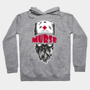 Murse Male Nurse Funny Medical Humor Pun Hoodie