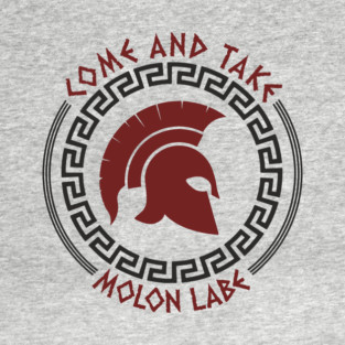 Come And Take Molon Labe Spartan Greek Warrior Emblem T-Shirt