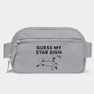 Guess My Star Sign – Leo Zodiac, Astrology Constellation - Black Print Bag