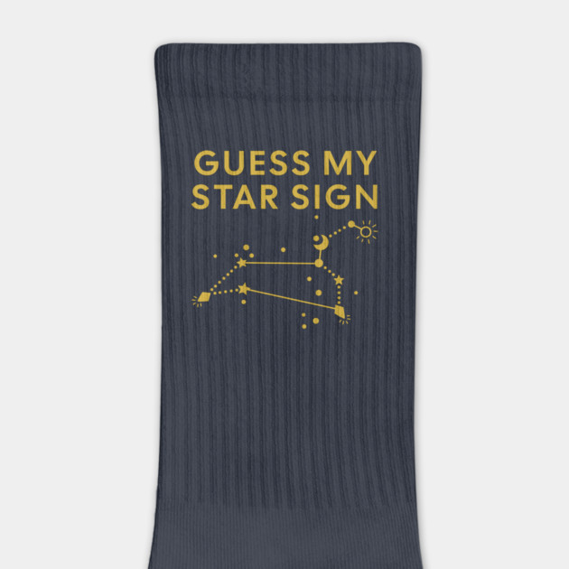 Guess My Star Sign – Leo Zodiac, Astrology Constellation - Classic Gold Print by Designed By Marty