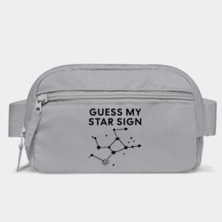 Guess My Star Sign – Virgo Zodiac, Astrology Constellation - Black Print Bag