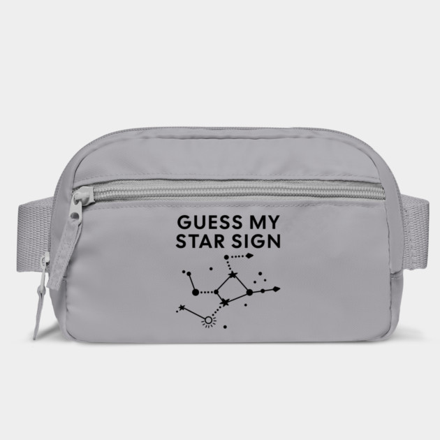 Guess My Star Sign – Virgo Zodiac, Astrology Constellation - Black Print by Designed By Marty