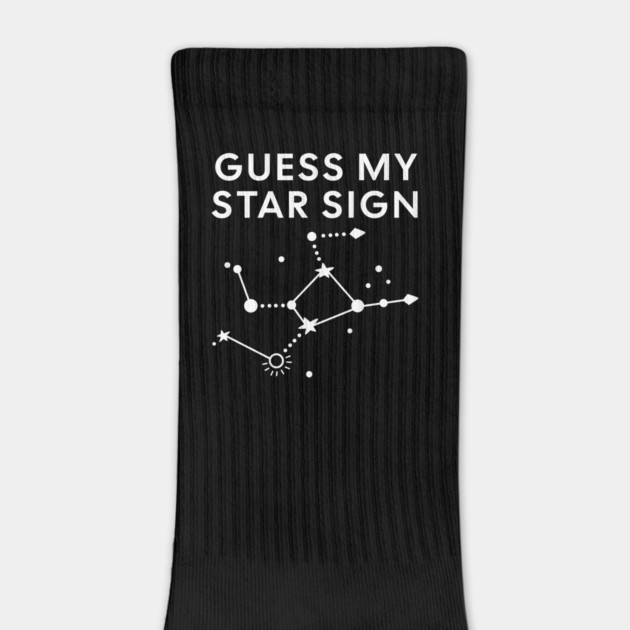 Guess My Star Sign – Virgo Zodiac, Astrology Constellation - White Print by Designed By Marty