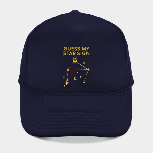 Guess My Star Sign – Libra Zodiac, Astrology Constellation - Classic Gold Print by Designed By Marty