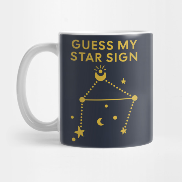 Guess My Star Sign – Libra Zodiac, Astrology Constellation - Classic Gold Print by Designed By Marty