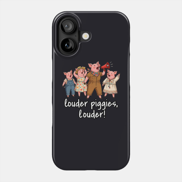 This Piggy Will NOT Be Quiet Phone Case by Charles's Store 8
