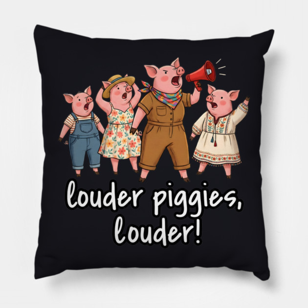 This Piggy Will NOT Be Quiet Pillow by Charles's Store 8