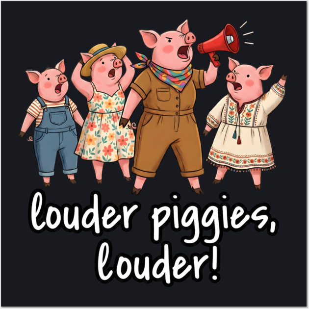 This Piggy Will NOT Be Quiet Wall Art by Charles's Store 8