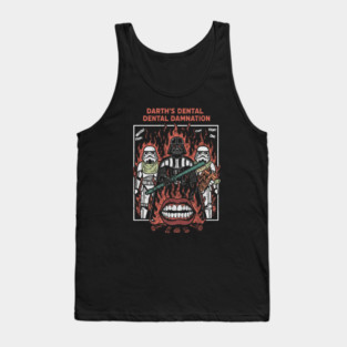 Darth’s Dental Damnation Funny Star Wars Parody Art Tank Top