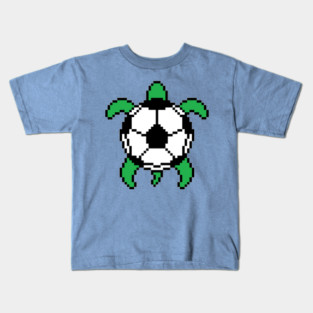 8-bit Soccer Turtle Kids T-Shirt