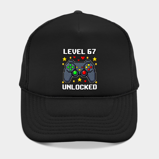 Level 67 Unlocked Pixel Controller by Creatifly Graphic Tees