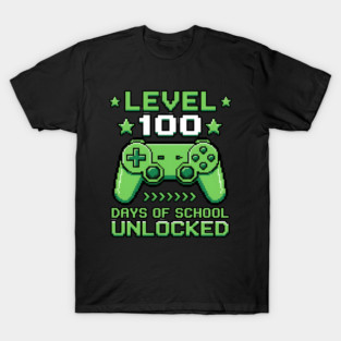 Level 100 Days of School Unlocked T-Shirt