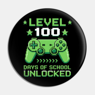 Level 100 Days of School Unlocked Pin