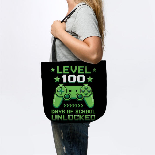 Level 100 Days of School Unlocked by Creatifly Graphic Tees