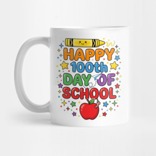Happy 100th Day of School Celebration Mug
