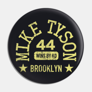 Mike-Tyson 44 Wins by Knockout blue Pin