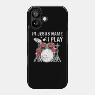 Drums Drummer Drumset Christians Vintage Phone Case