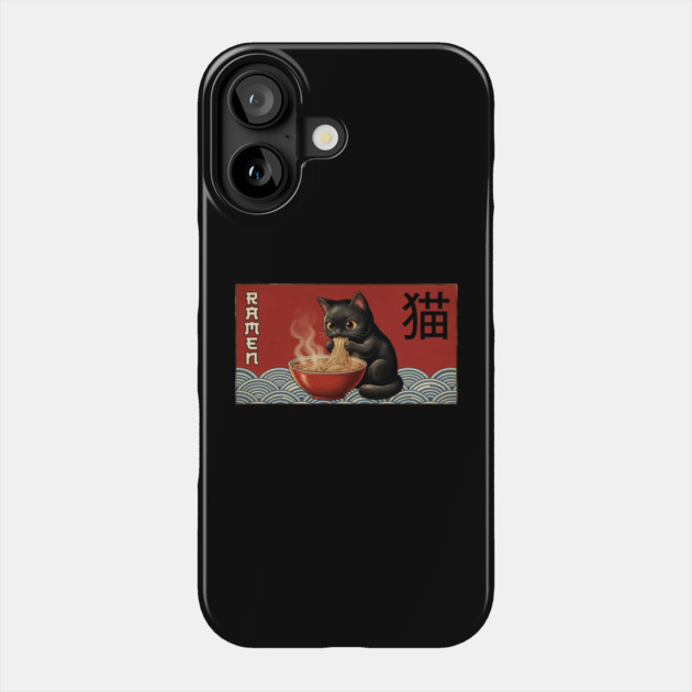 Ramen Cat Japanese Food Lover Phone Case by ArtistTee ⭐⭐⭐⭐⭐