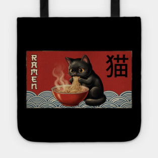 Ramen Cat Japanese Food Lover Tote