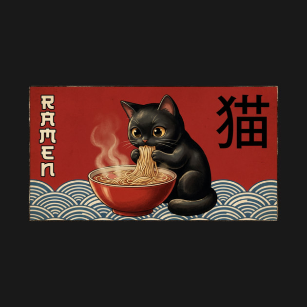 Ramen Cat Japanese Food Lover by ArtistTee ⭐⭐⭐⭐⭐