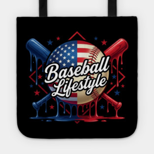 Baseball Lifestyle Patriotic Baseball Fan Tote