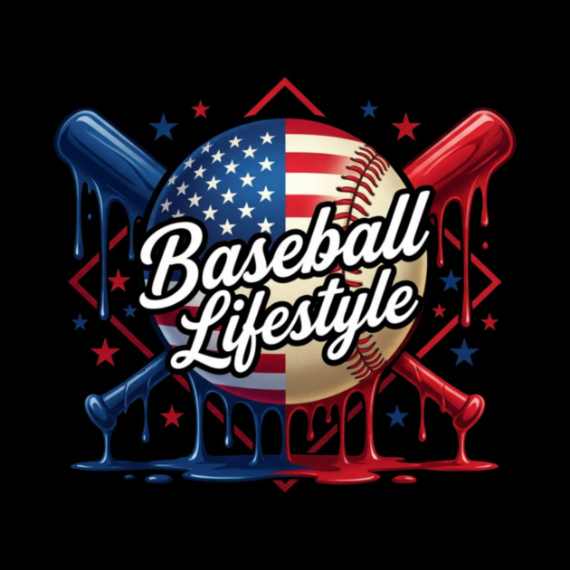 Baseball Lifestyle Patriotic Baseball Fan by ArtistTee ⭐⭐⭐⭐⭐